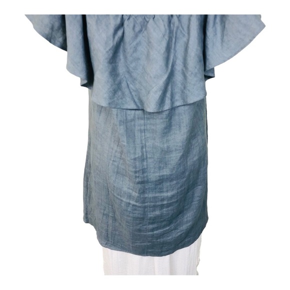 Reformation Linen Ruffle Mini Dress - Picture 8 of 11